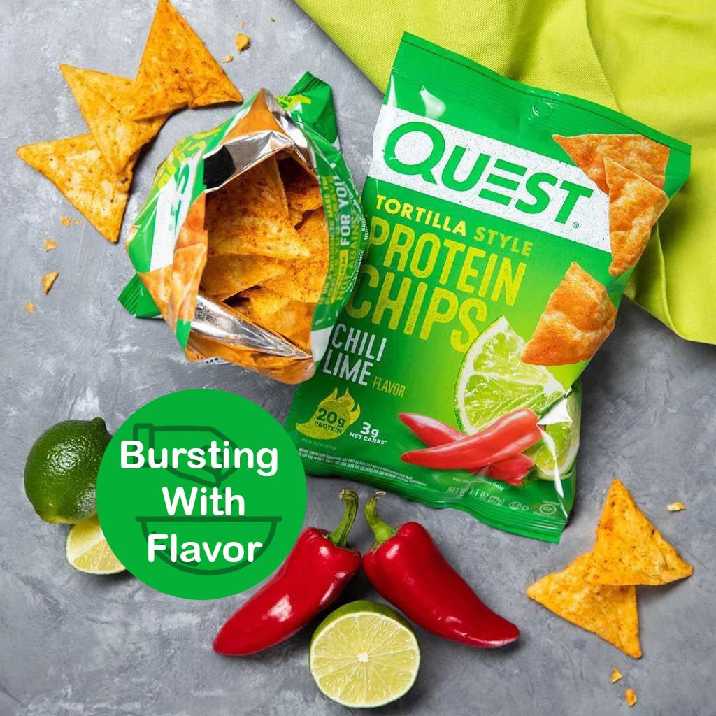Protein Chips Variety Pack, Assorted Flavors, High Protein Snack, 6 Pack O63696