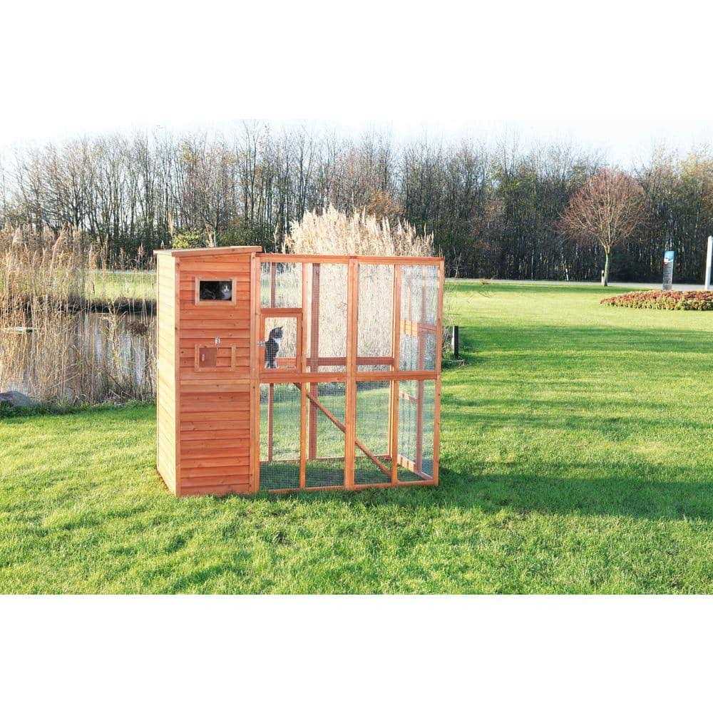 Wooden Outdoor Cat Run Z321