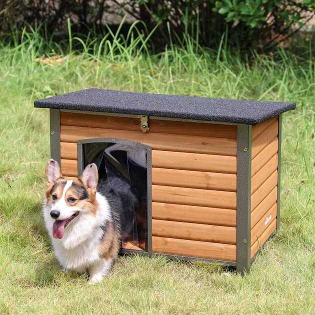 Wooden Dog Crate House with Iron Frame U2503