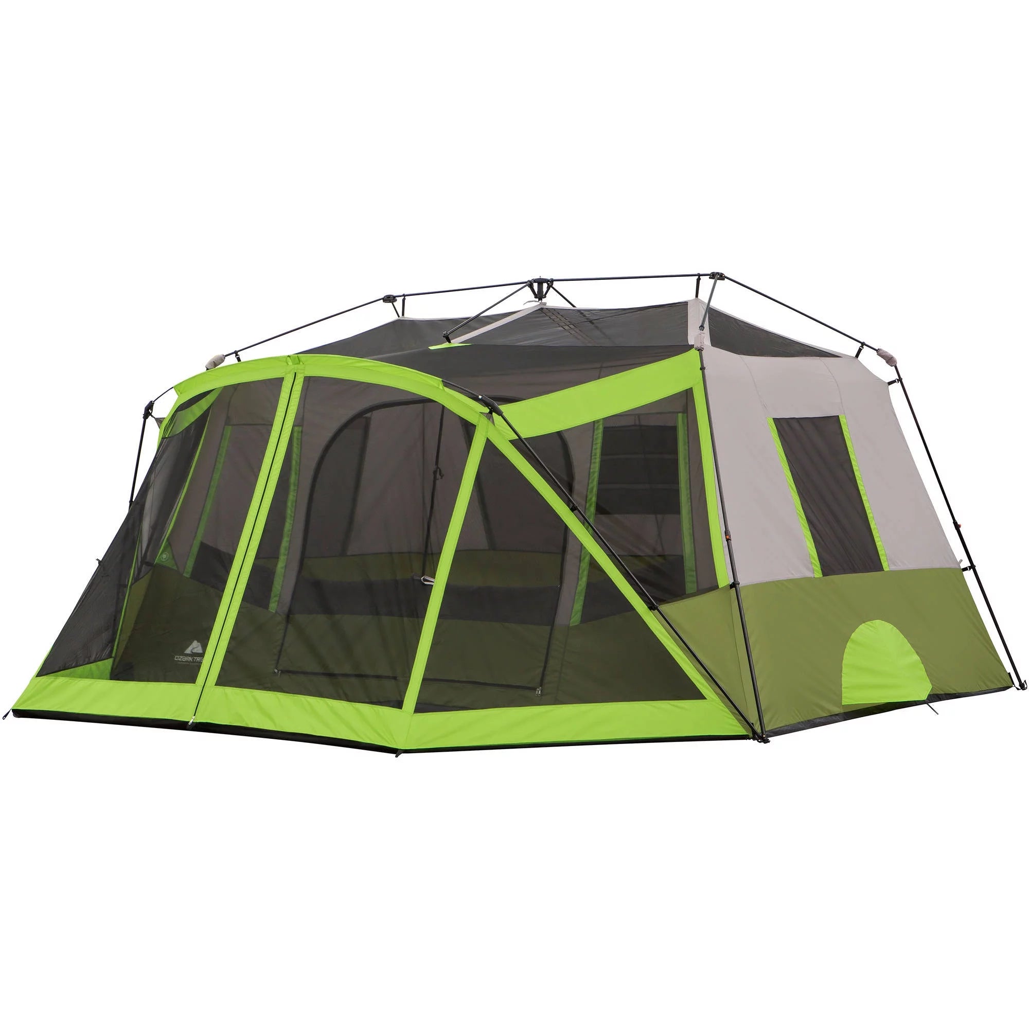 14 x 13.5 ft 9 Person 2 Room Instant Cabin Tent with Screen Room M8539