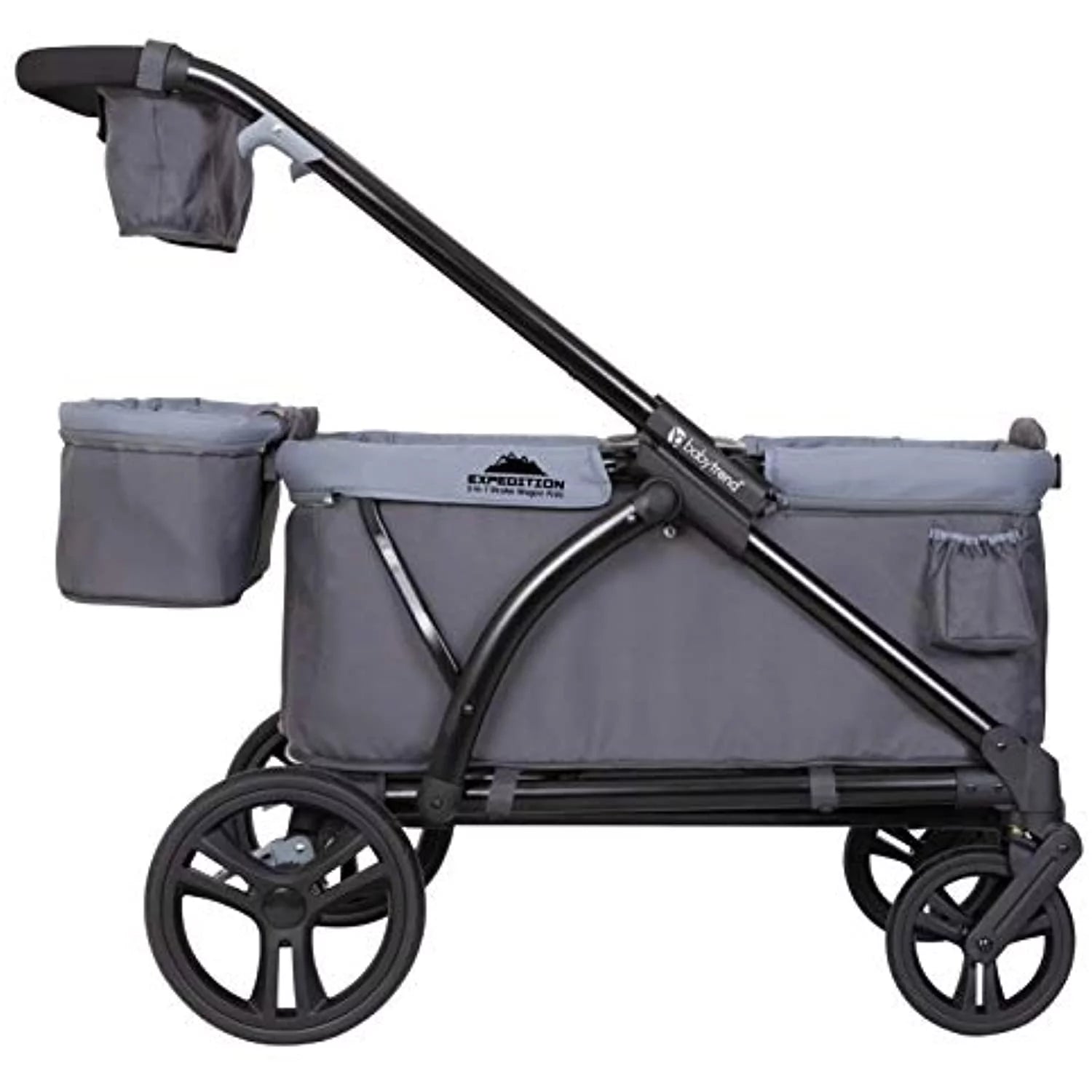 Wagon Stroller, Solid Print Gray R3572