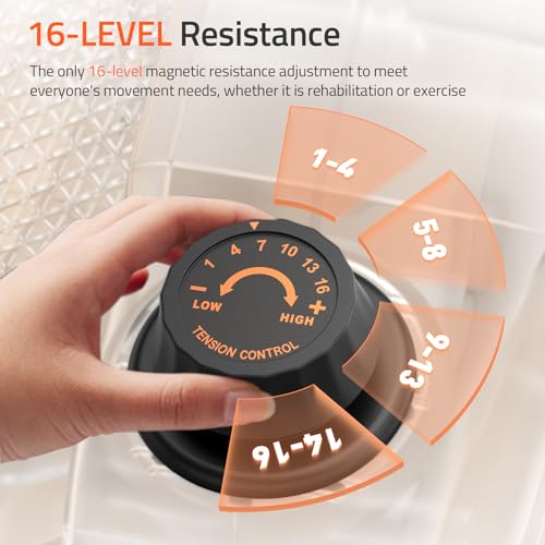 Under Desk Elliptical, Quiet Foot Pedal Exerciser for Home Use S224