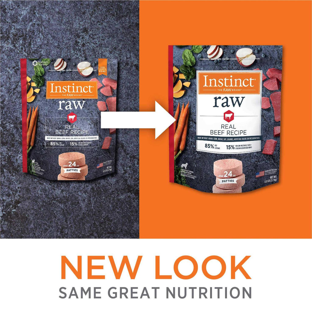 Frozen Raw Beef Patties Grain Free Dog Food Z3213
