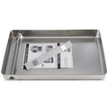 COSPARX Stainless Steel Reusable Litter Tray Compatible with Pet-Safe Scoop-Free Self-Cleaning Cat Litterbox - Pet Supplies online store