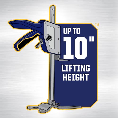 Quick-Lift Construction Jack, Hand Lifting Tool, 10" Lift, 330 lbs Capacity Y98539