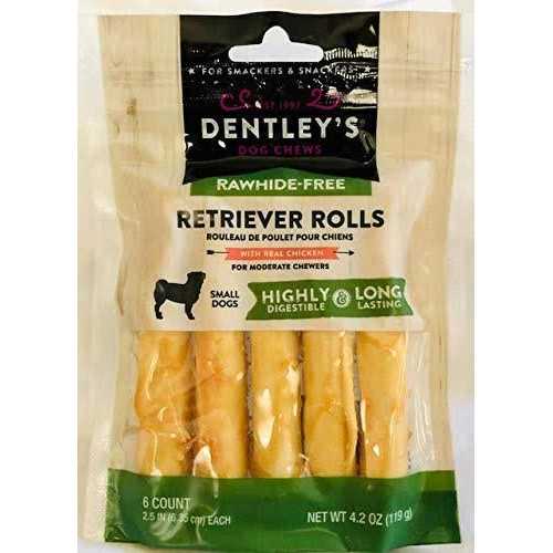 Rawhide-Free Retriever Rolls Small Dog Treats Chicken U461793
