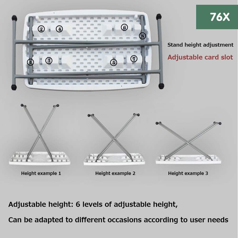 Lightweight Folding Table for Small Spaces, White G6180