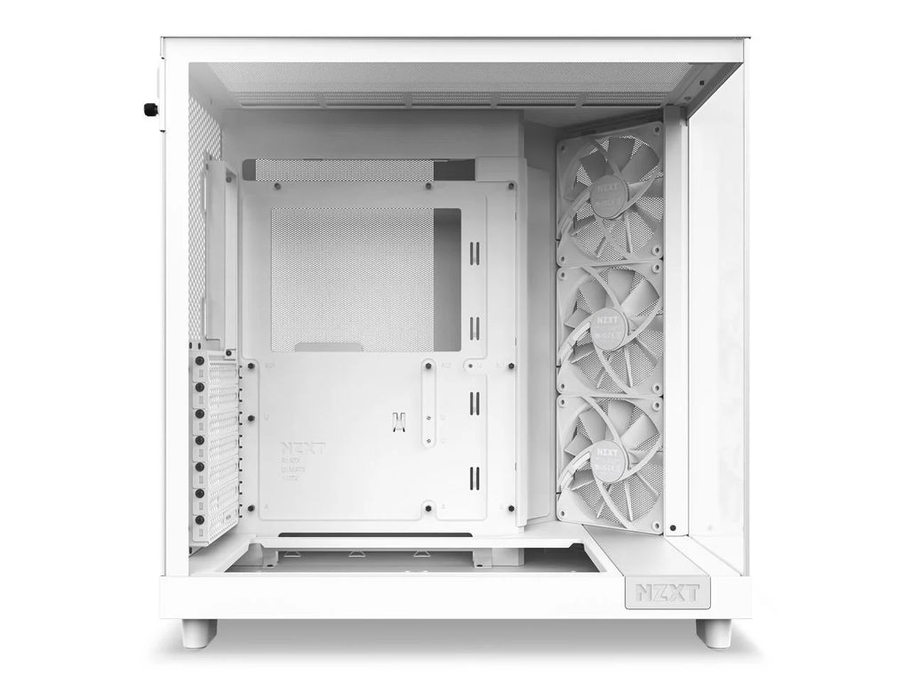 Compact Dual-Chamber Mid-Tower Airflow Case, White P7047