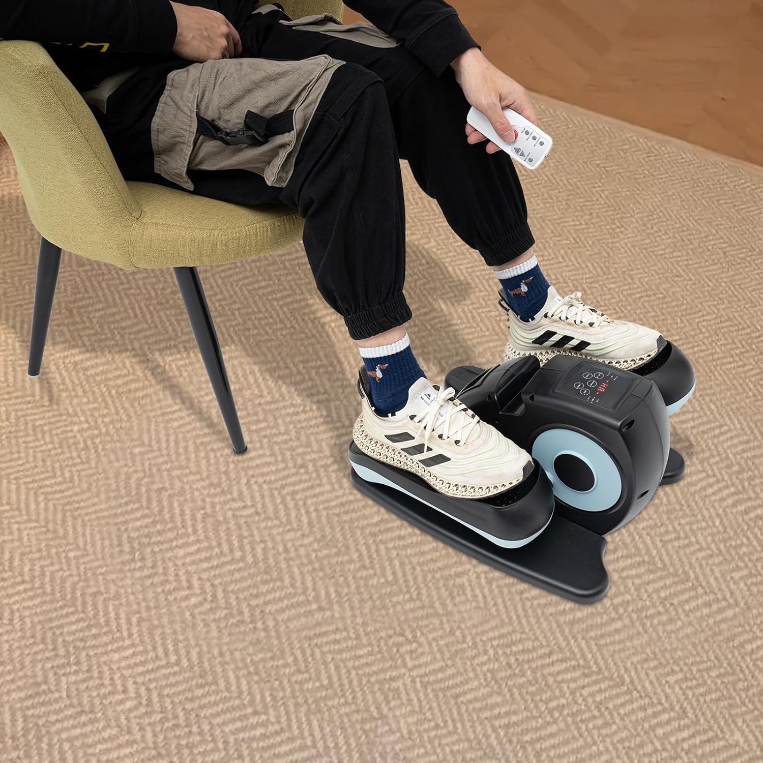 Electric Seated Leg-Foot Pedal Exerciser for Seniors Rehab, Home & Office U787247