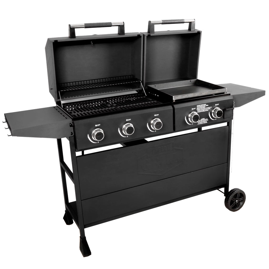 5 Burner Propane Gas Grill and Griddle, Black W571