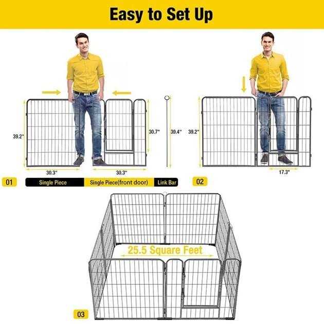Outdoor & Indoor Portable Dog Playpen D1417