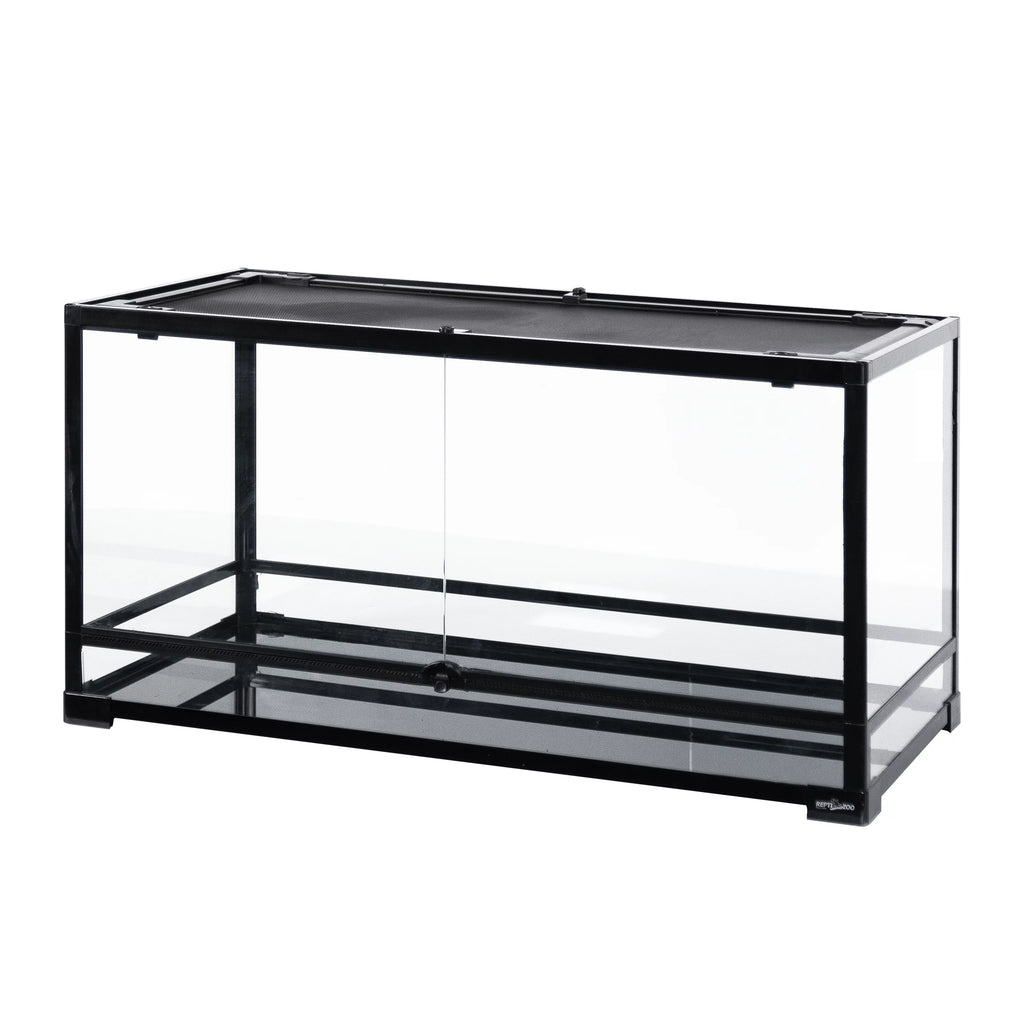 Glass Reptile Terrarium 50 Gallon Front Opening Habitat Tank P217813