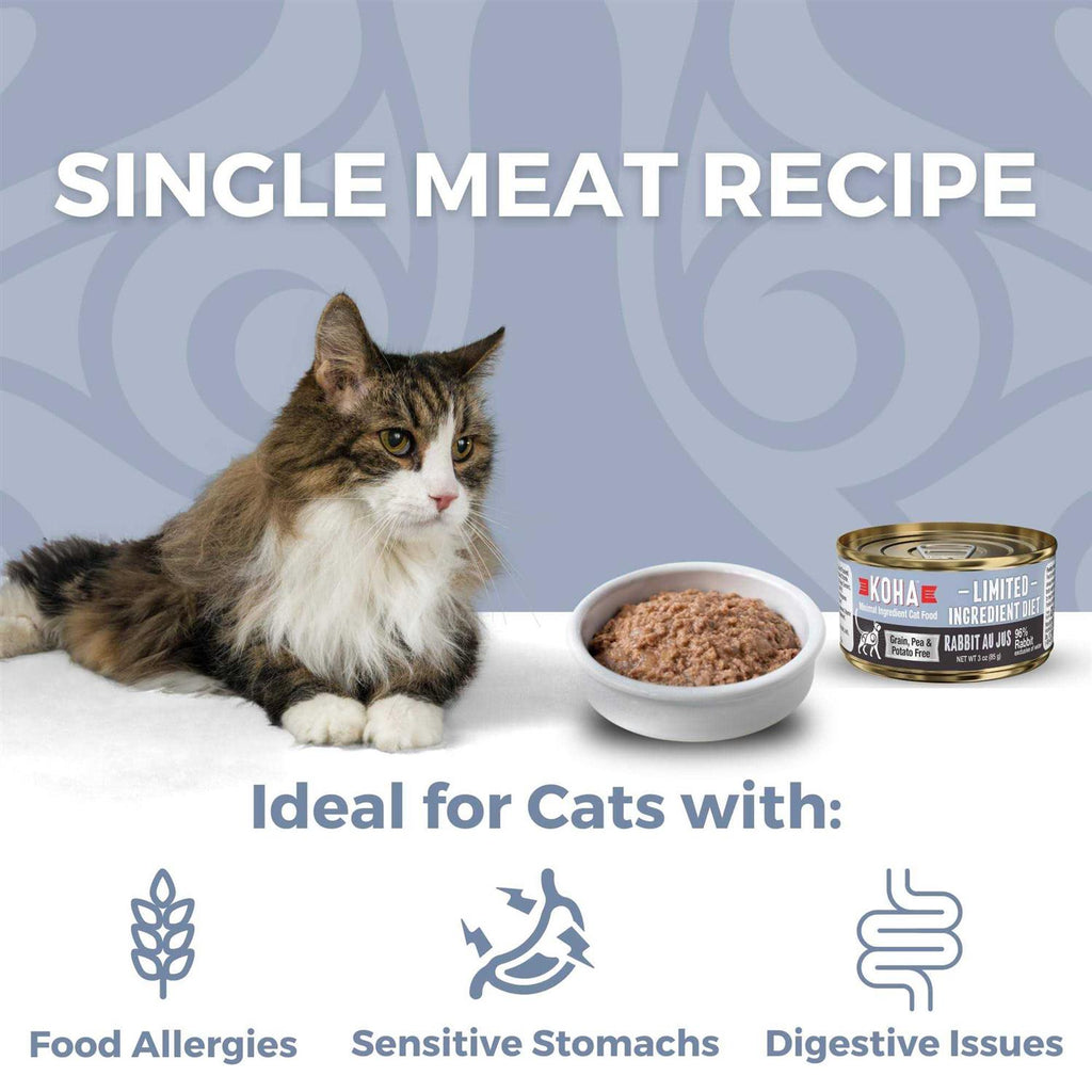 Rabbit Pate Wet Cat Food for Sensitive Stomachs H7150