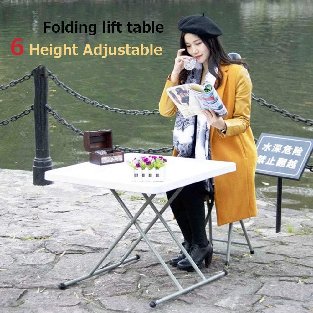 Lightweight Folding Table for Small Spaces, White G6180