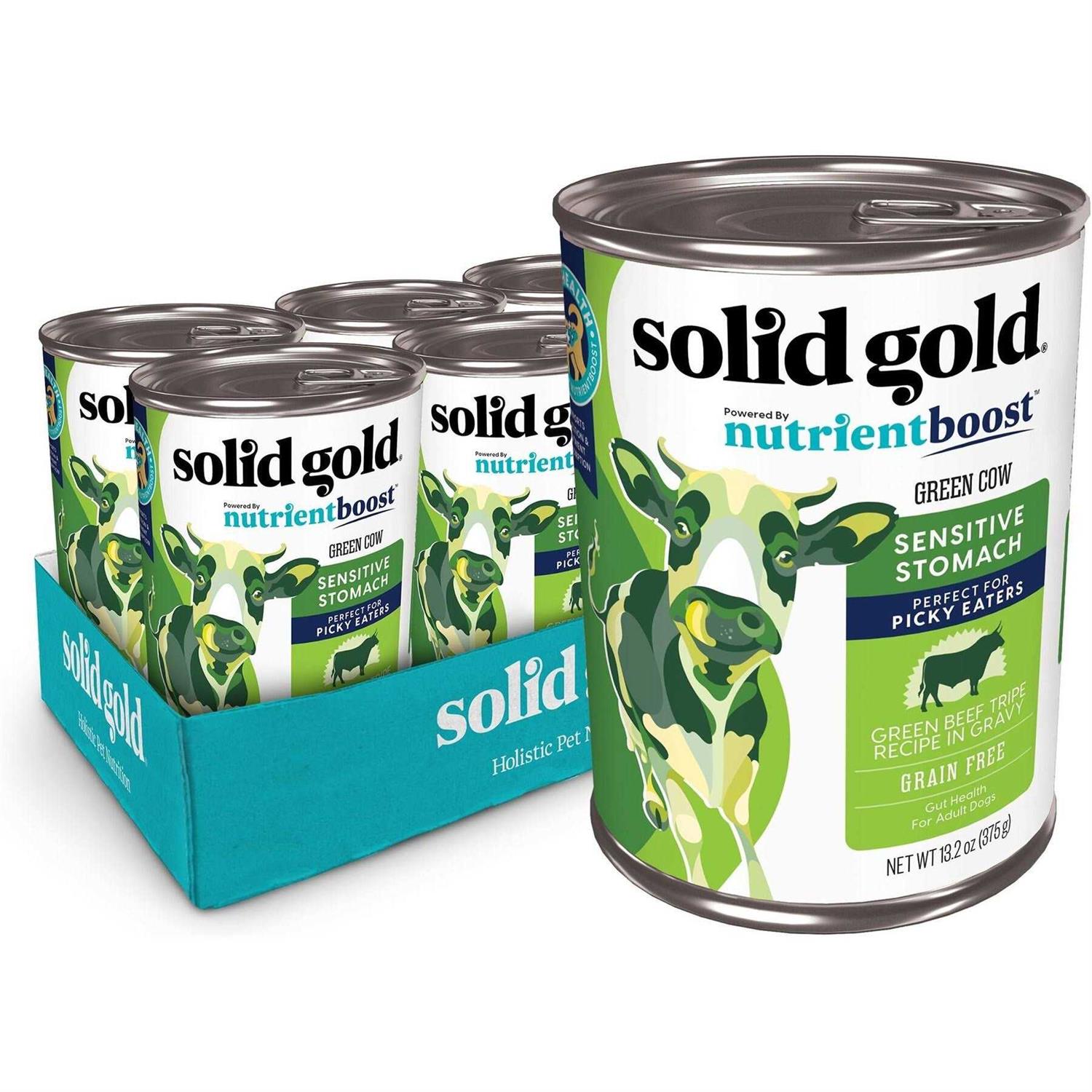 Solid Gold Green Cow Beef Tripe Loaf for Picky Eaters Grain-Free Wet Dog Food - Pet Supplies online store