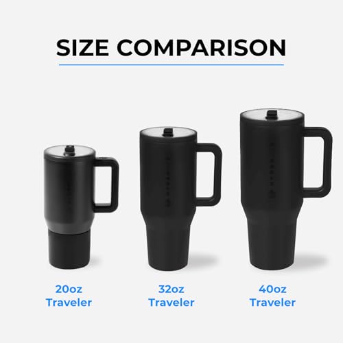 40 oz Insulated Water Bottle with Handle and Flip Straw Y728706