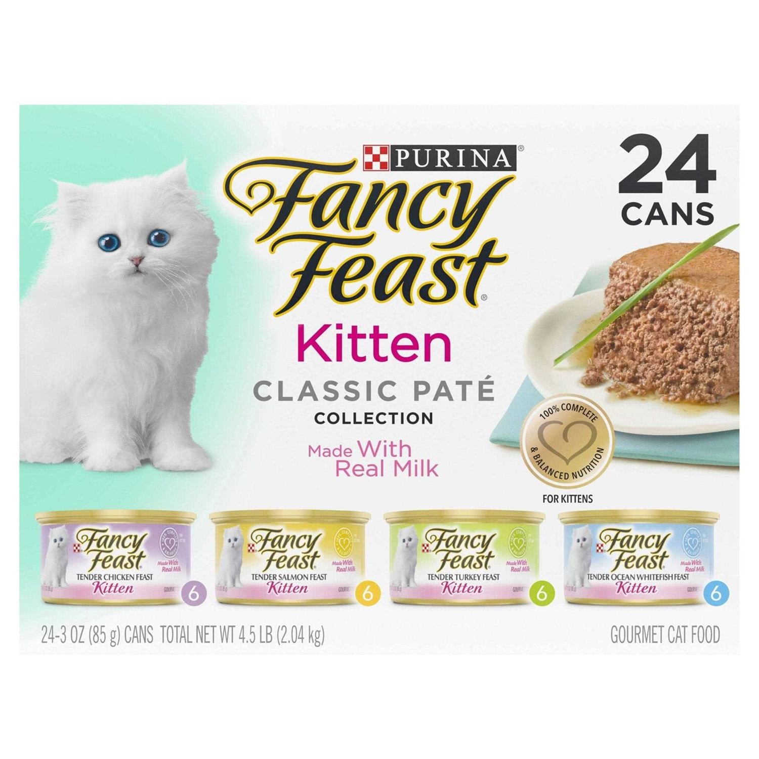 Grain Free Pate Wet Kitten Food Variety Pack K500909