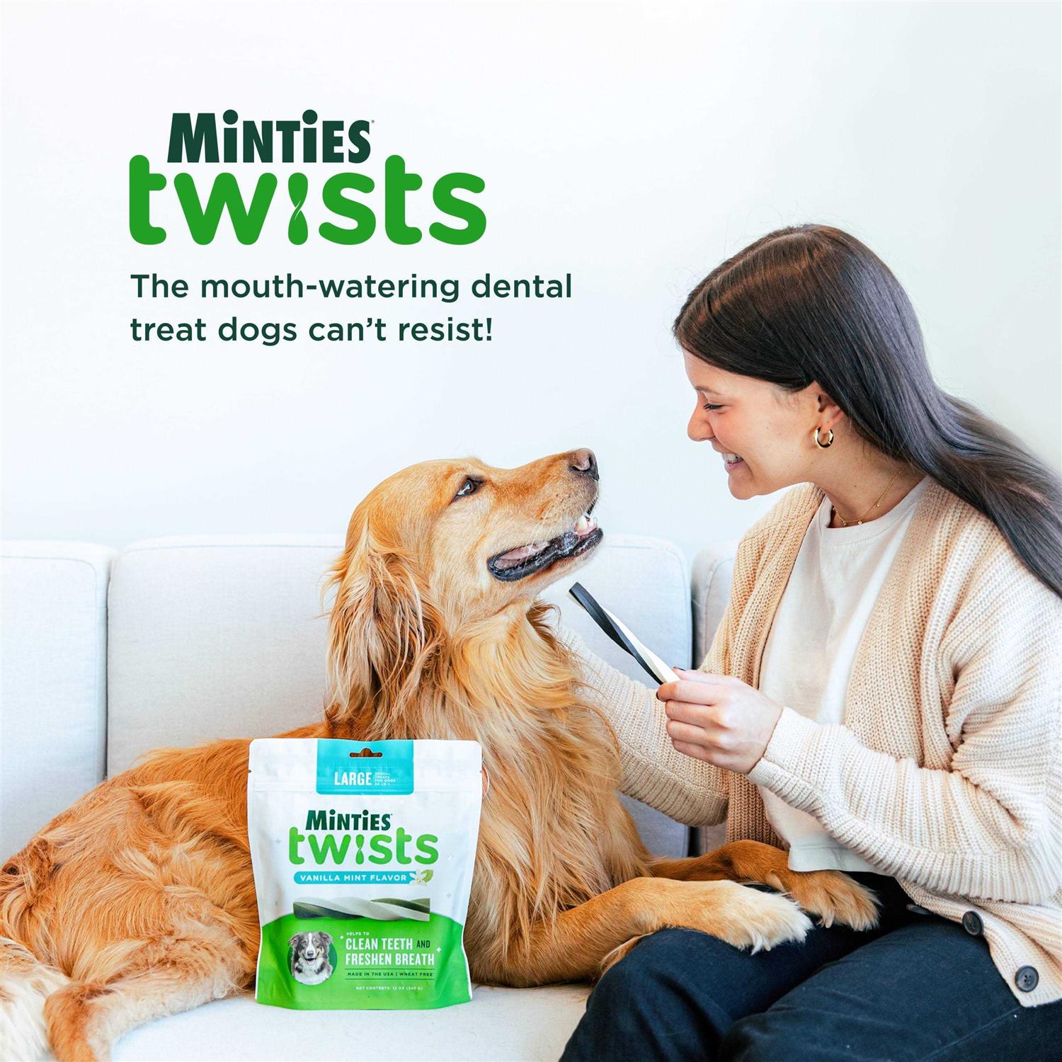 Minties Twists Dental Treats for Dogs D262303
