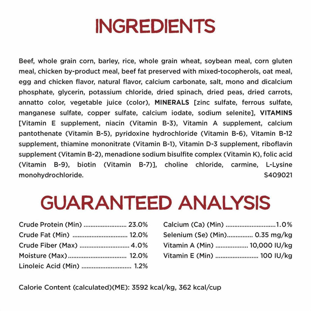 Dry Dog Food with Real Beef K90431