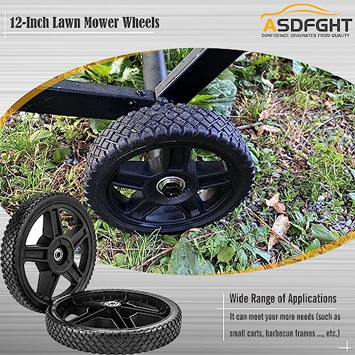 Lawn Mower Wheels 6 Inch (2-Pack) with Bearings and Hardware B4491