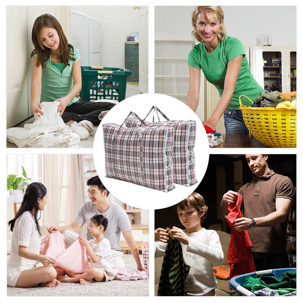Clothes Storage Bag Basket Large Travel Black M85980