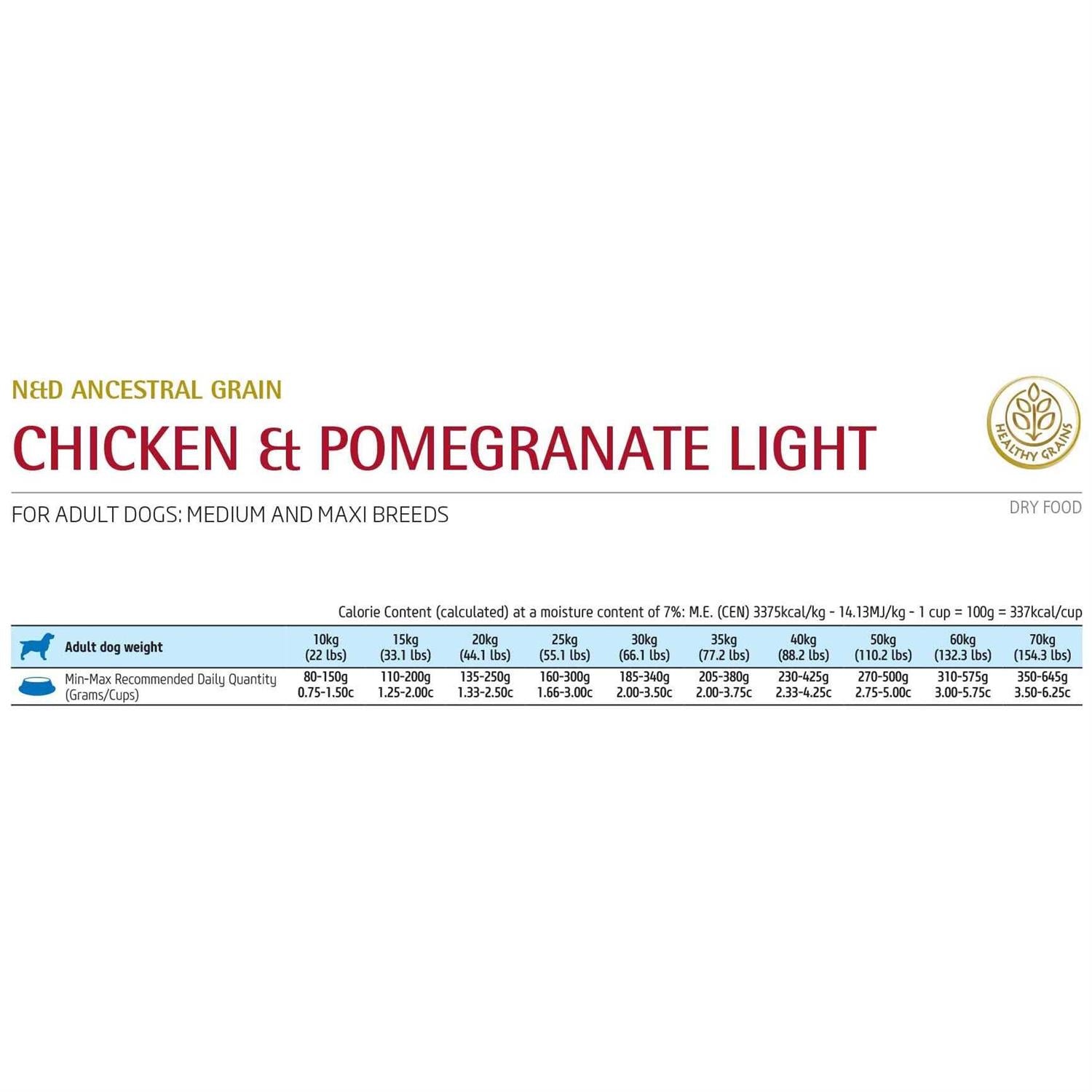 Chicken & Pomegranate Light Mini Dry Dog Food T707439