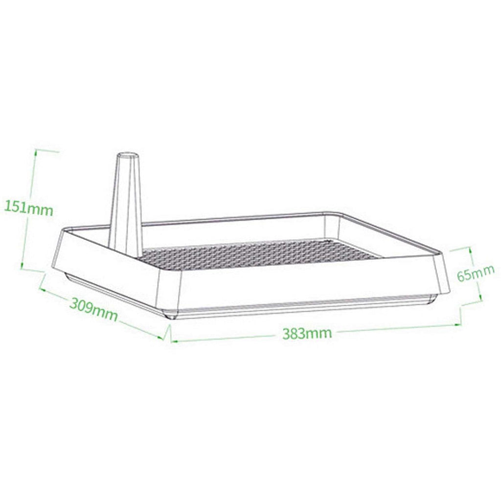 Super Large Rabbit Litter Box with Grate for Cage E1234