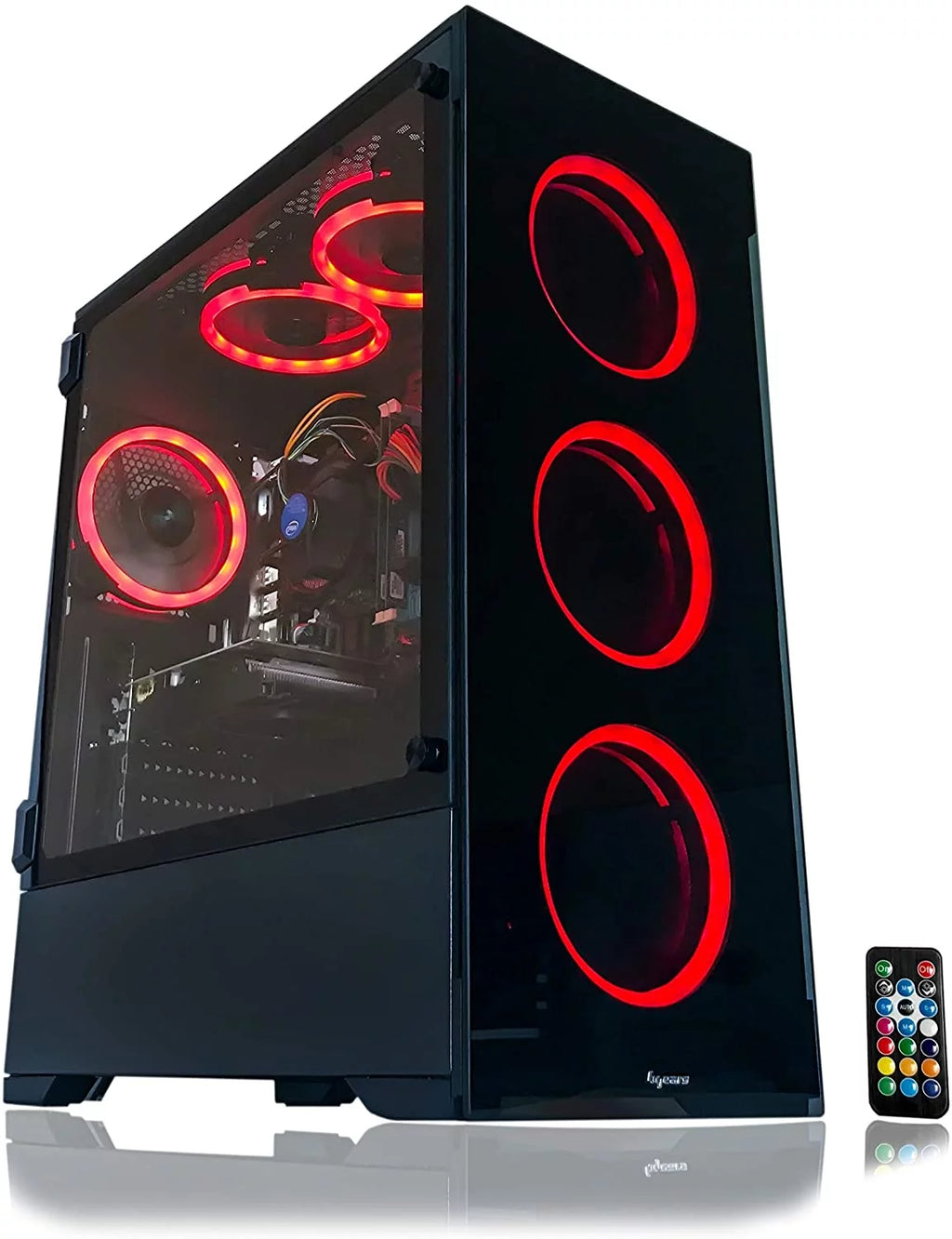 Gaming PC Desktop Computer Intel 3.70GHz 16GB RAM 512GB SSD WiFi RX 580 8GB Windows 11 RGB I59394