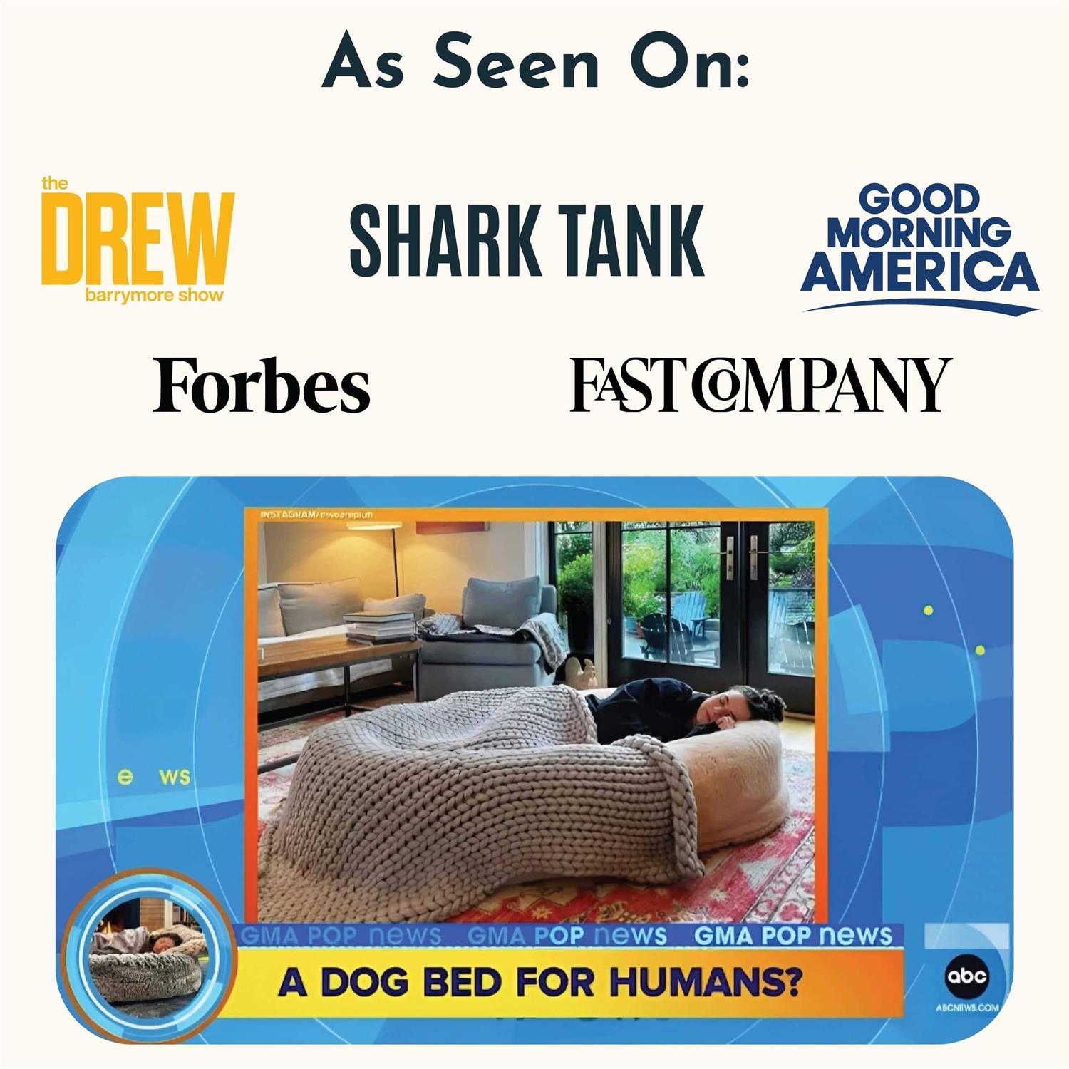 Human Dog Bed for Adults - Extra Large Floor Lounger W69849