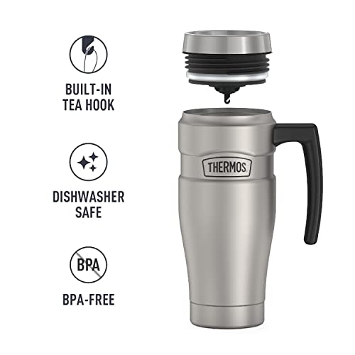 16 oz Vacuum-Insulated Travel Mug, Midnight Blue M4468