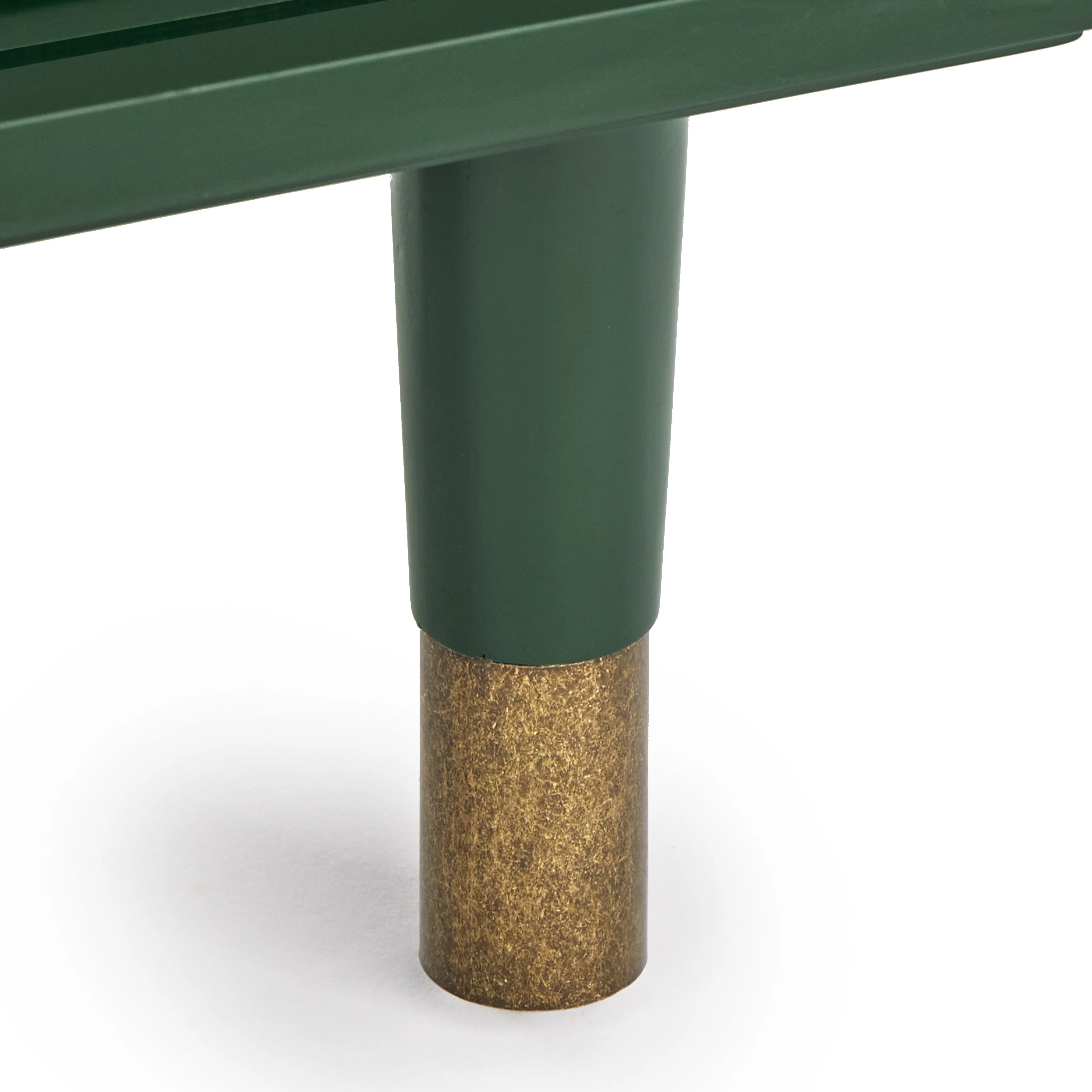 Mid-Century Modern Wood TV Stand Green O5349