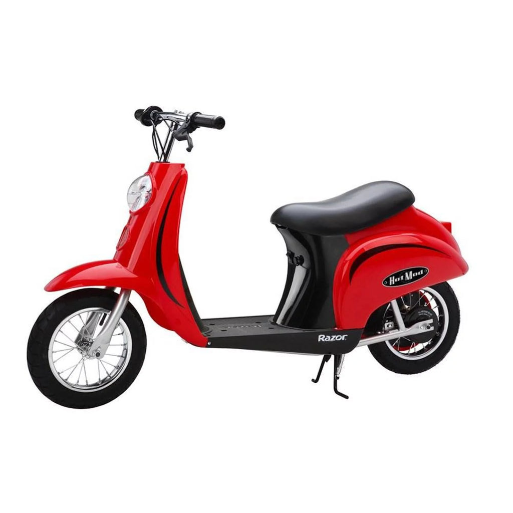 Miniature Euro 24V Electric Retro Scooters, Blue & Red M394751