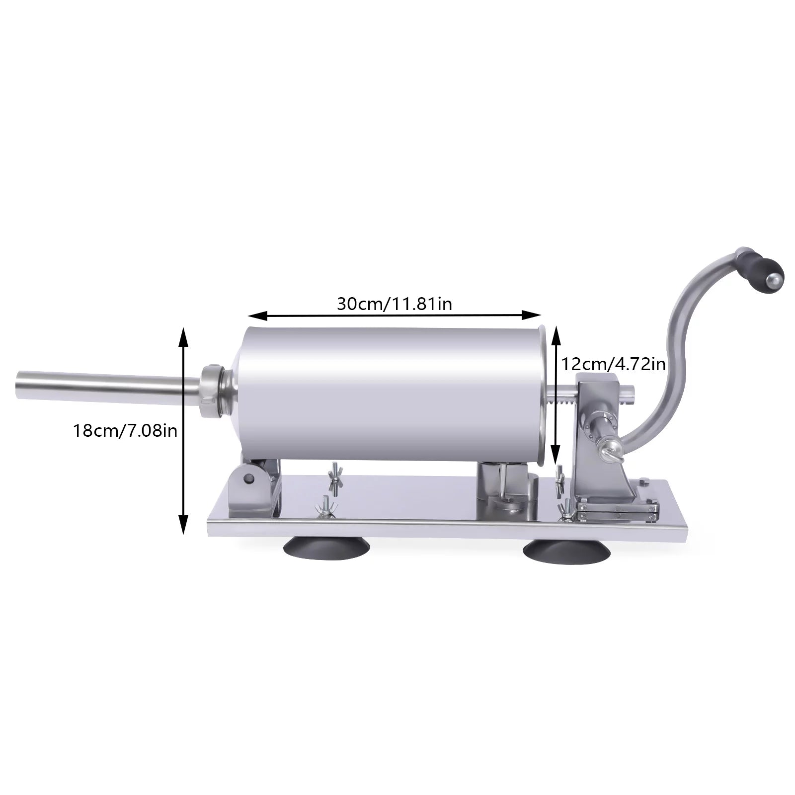 Manual Stainless Steel Horizontal Sausage Stuffer 4L V209