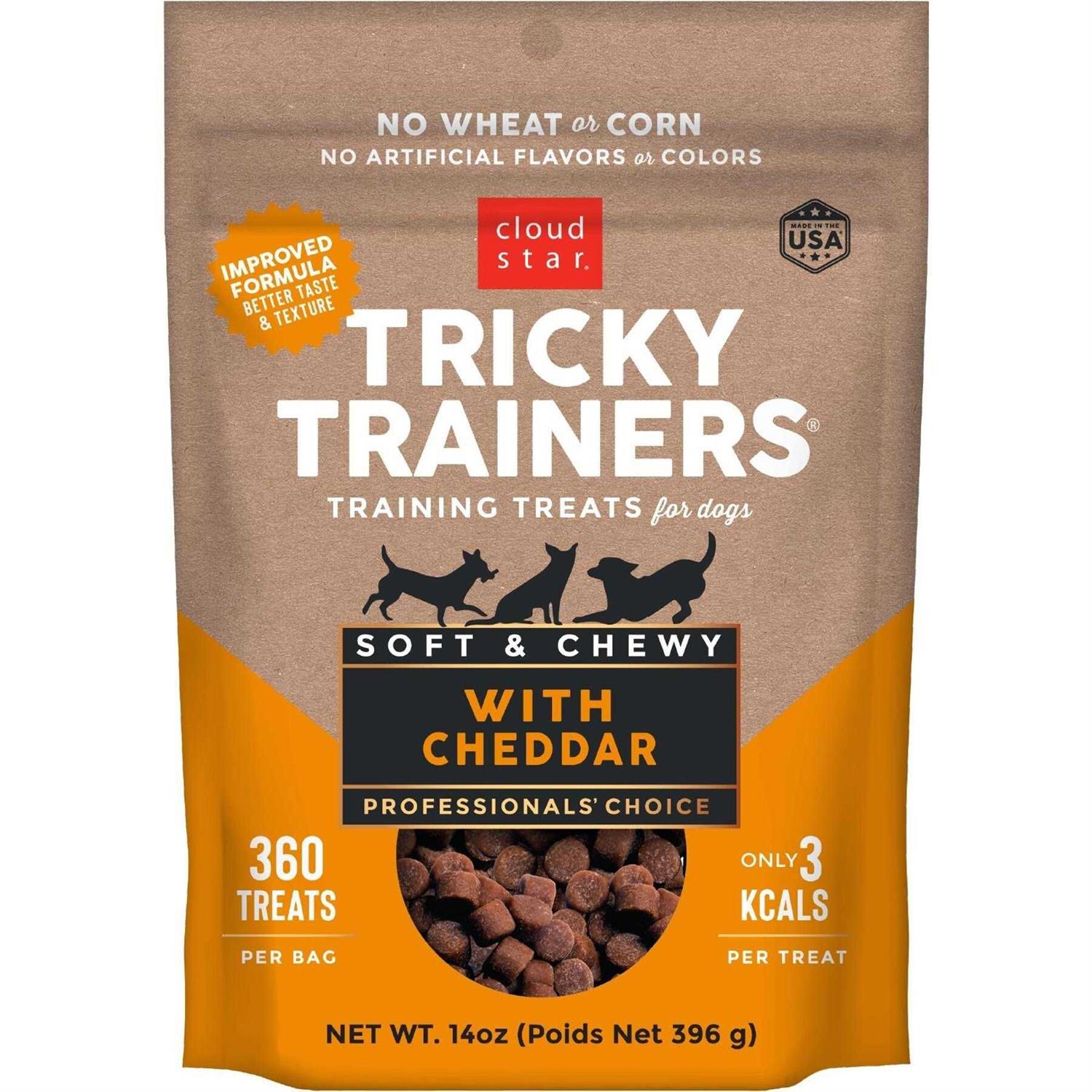 Cloud Star Chewy Cheddar Tricky Trainers Dog Treats - Pet Supplies online store