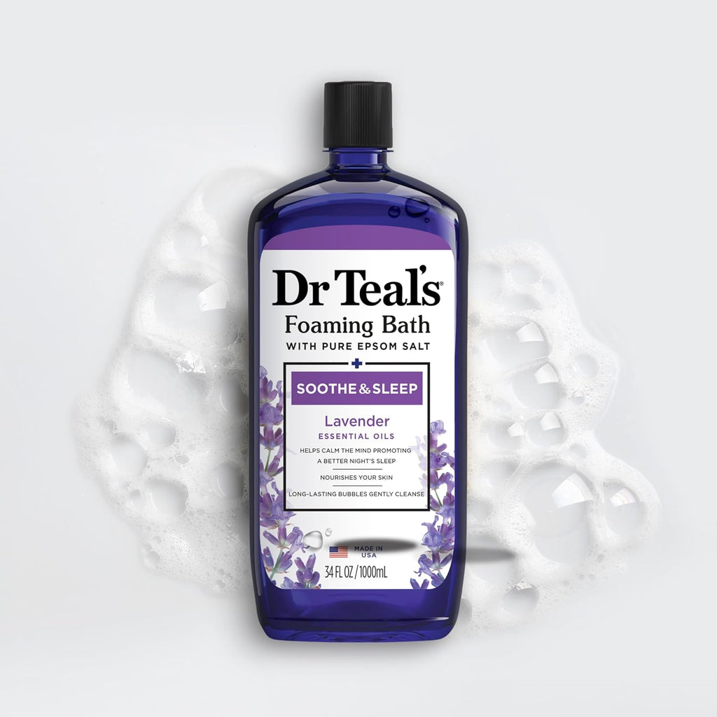 Epsom Salt Soaking Solution and Foaming Bath Combo Pack, Lavender S105323