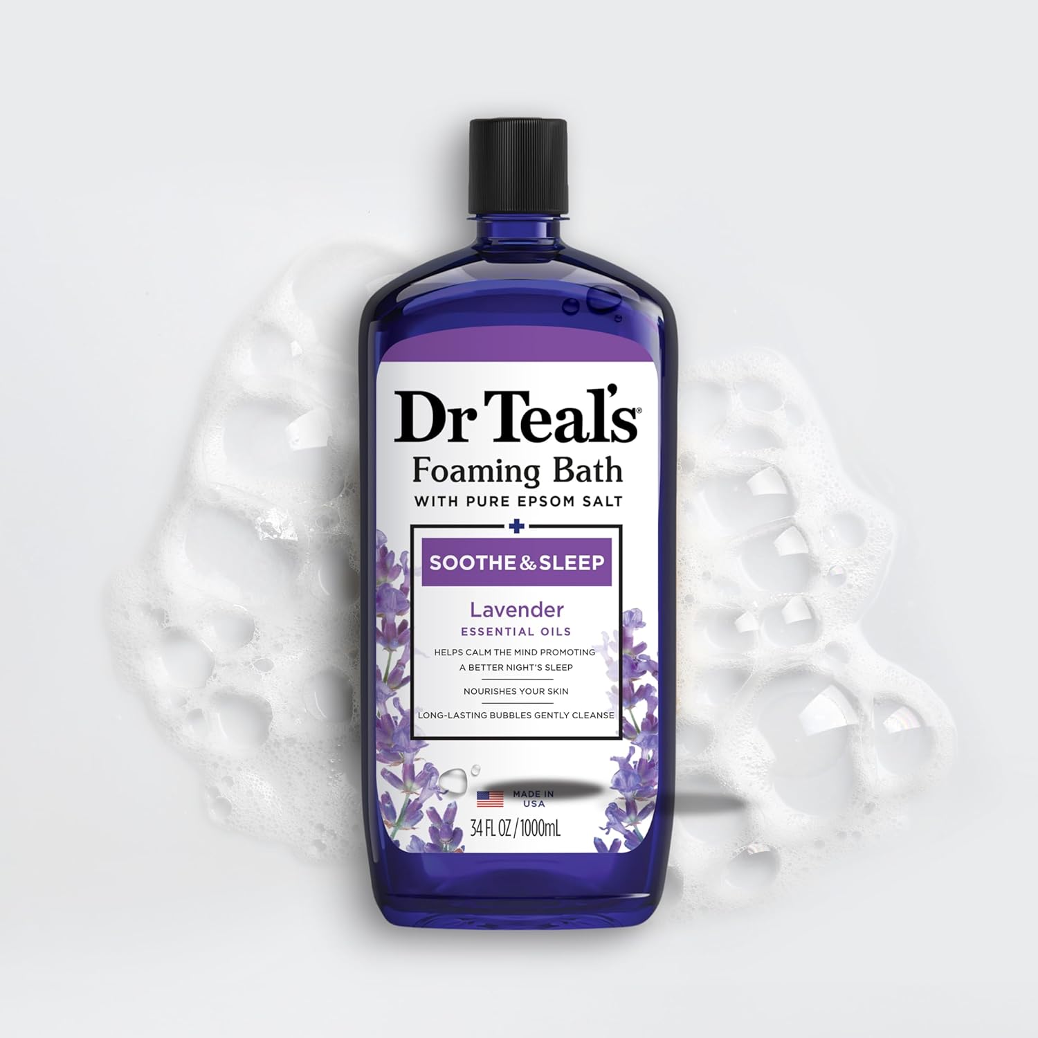 Epsom Salt Soaking Solution and Foaming Bath Combo Pack, Lavender S105323