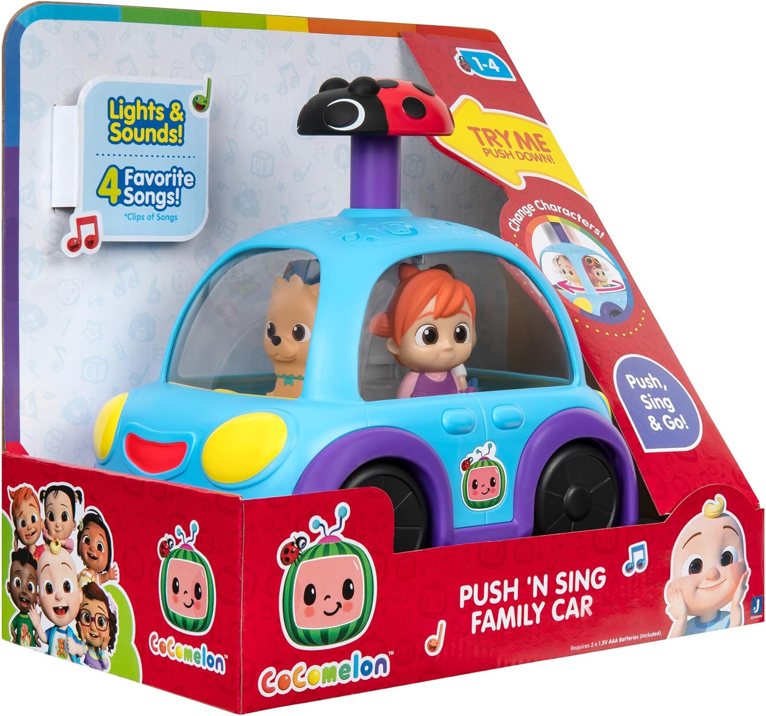 Musical Light-Up Push Car for Toddlers Y500