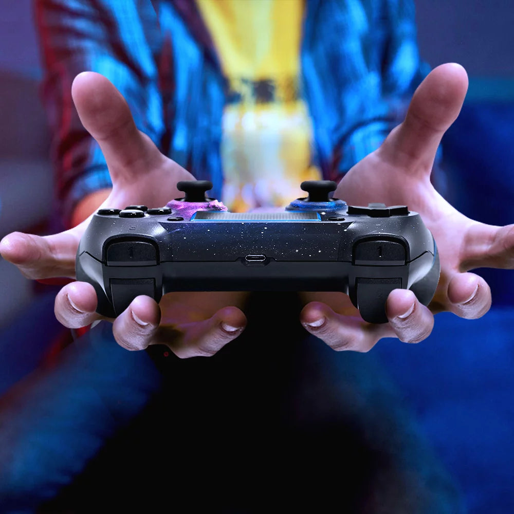 Wireless Controller for PS4 with 2 Thumb Grips, Compatible with PS4, Slim, Pro and PC S520019
