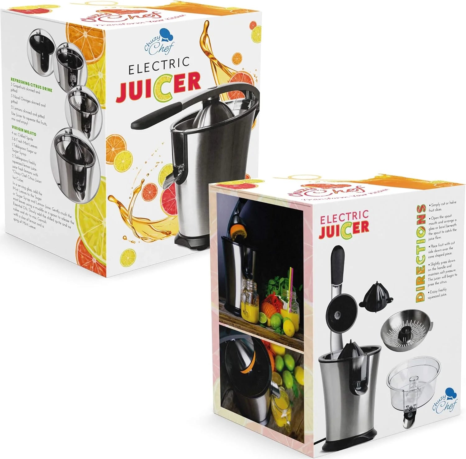 Electric Citrus Juicer with Anti-Drip Press, 300W O4816