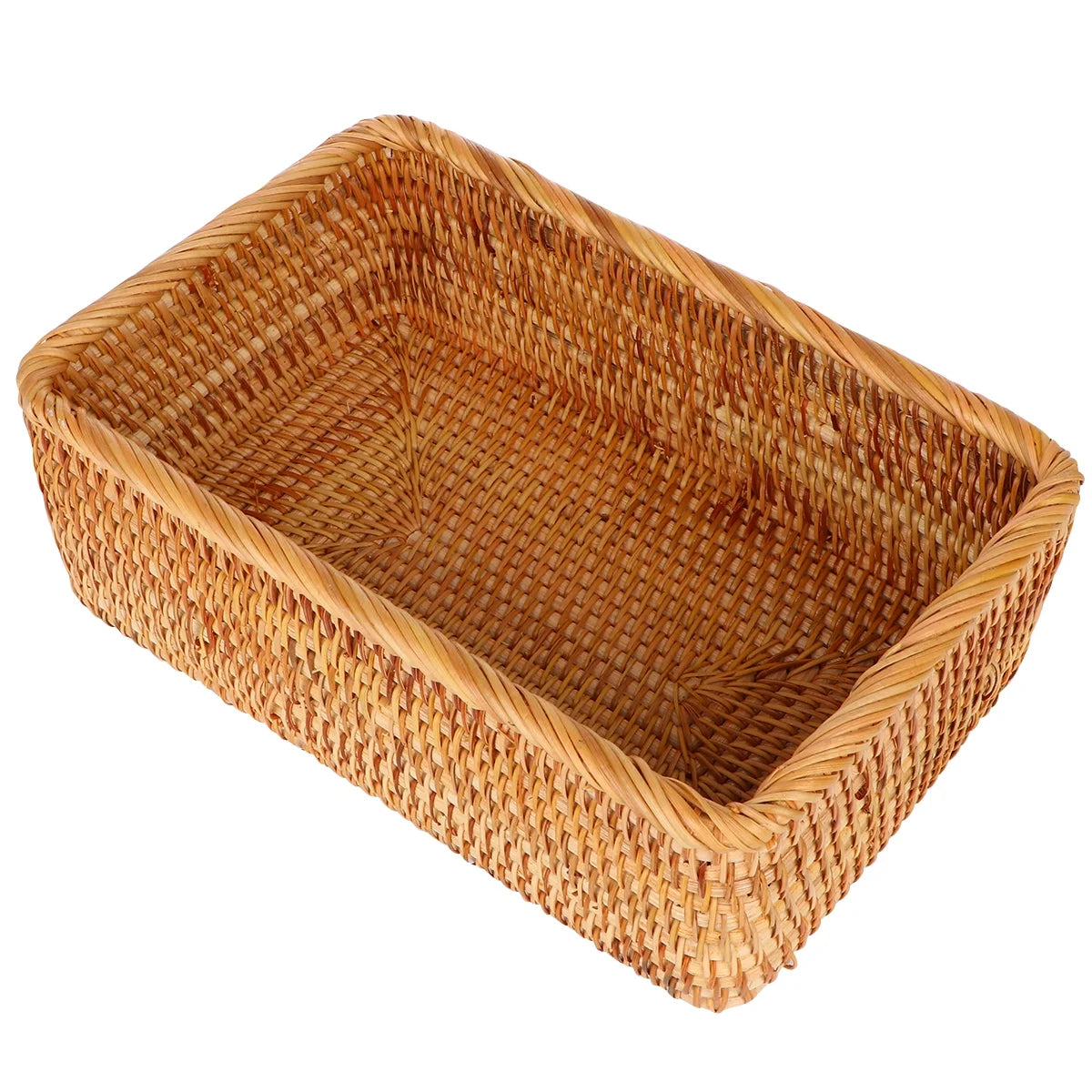Wicker Basket with Lid Storage Box H65803