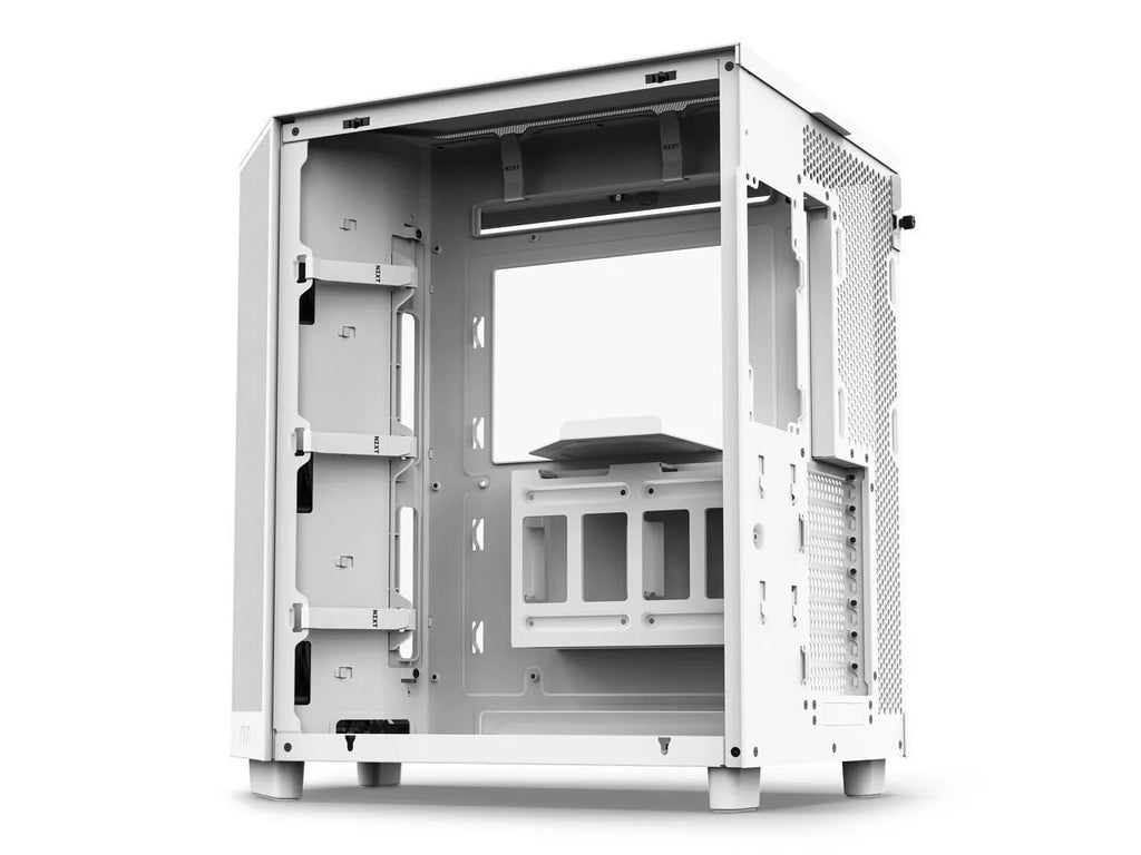Compact Dual-Chamber Mid-Tower Airflow Case, White P7047