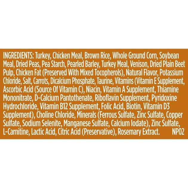 Real Turkey Brown Rice & Venison Recipe Dry Dog Food O3170