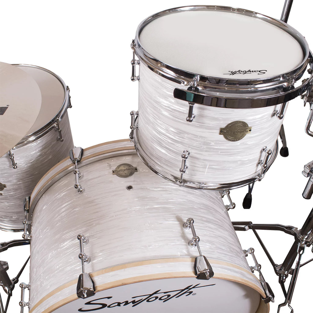 4-Piece Drum Shell Pack with 24" Bass Drum, White Oyster X60563