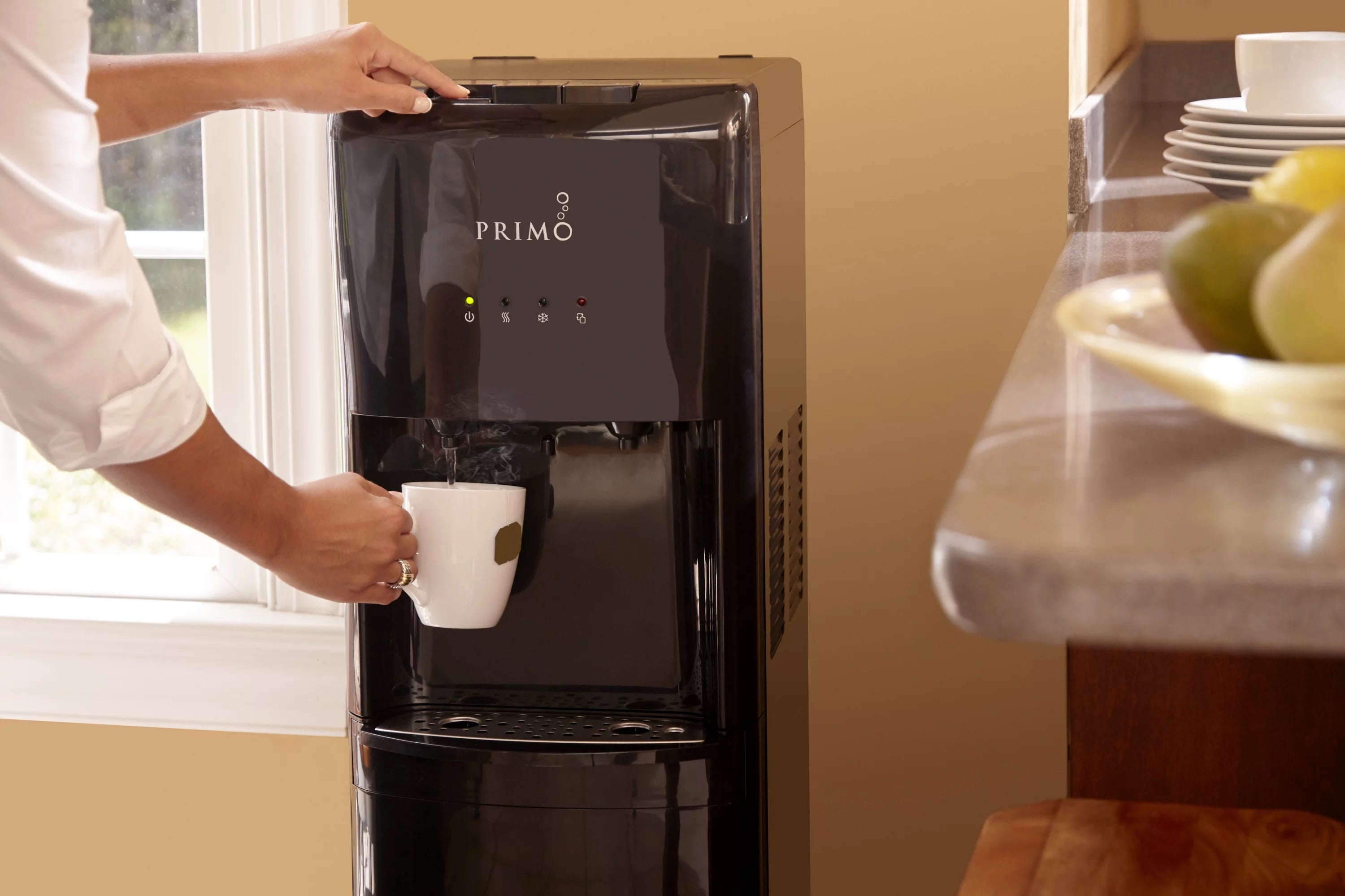 Bottom Loading Water Dispenser with Hot and Cold Water, Black R7851