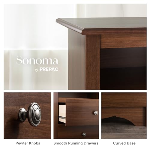 Rustic White Double Drawer Dresser with Nightstand B8769