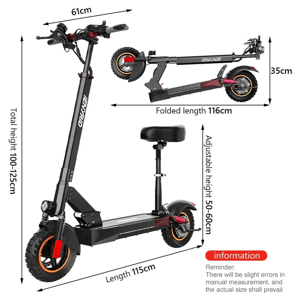 Electric Scooter 28 mph, 25 Miles Range, 700W, 10" Tires, Foldable A877022