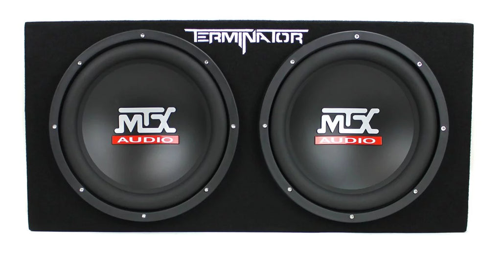 12" 1200W Dual Loaded Car Subwoofers with Box and 1500W Amp Kit T57089