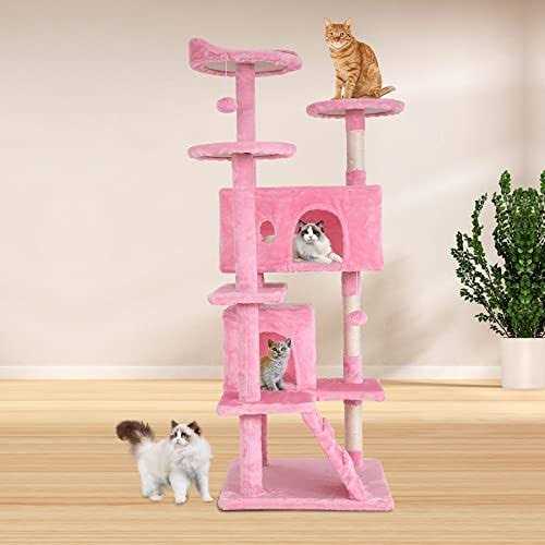 Cat Tree Tower with Scratching Posts and Cat Condo C949