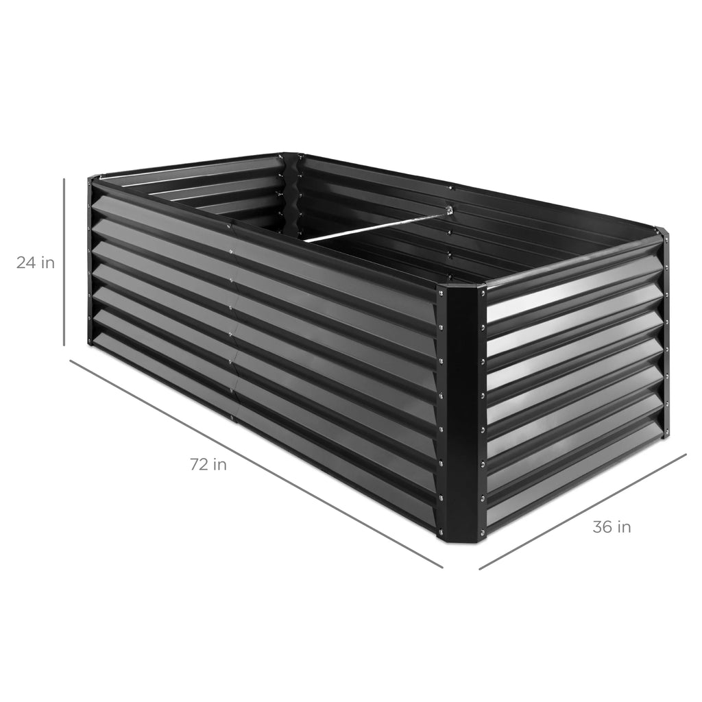 Outdoor Metal Raised Garden Bed for Vegetables, Flowers, Herbs Y304