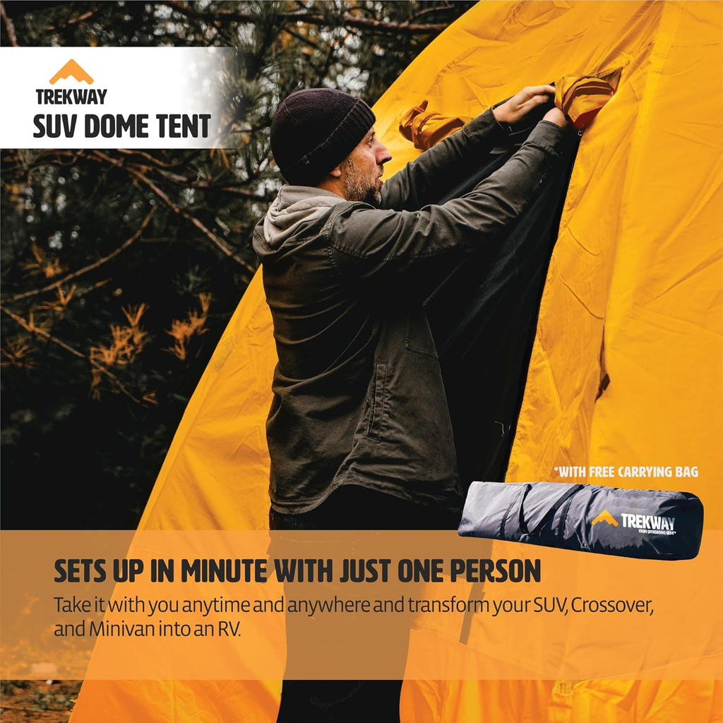Waterproof Instant Camping Tent for SUV, 9 x 9 ft, Sleeps 7 N2863